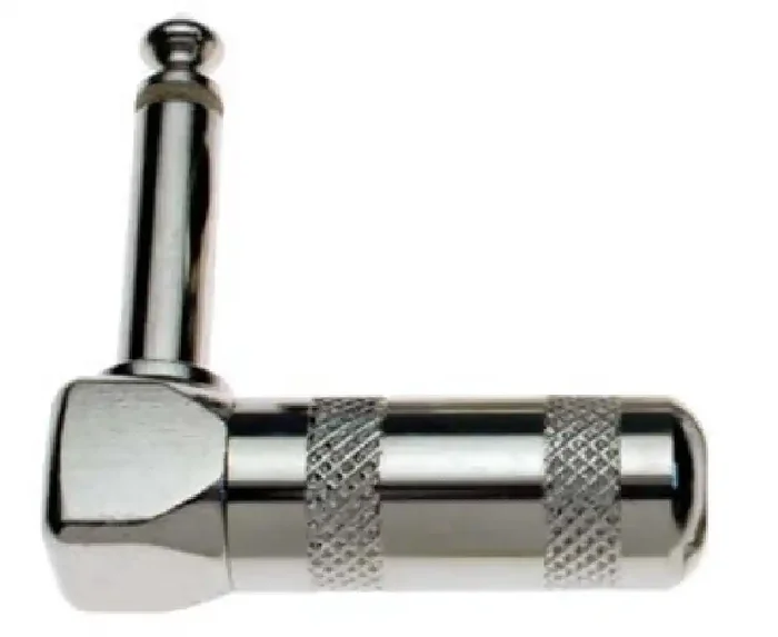 1/4″ Vernickelt L-formig klinke