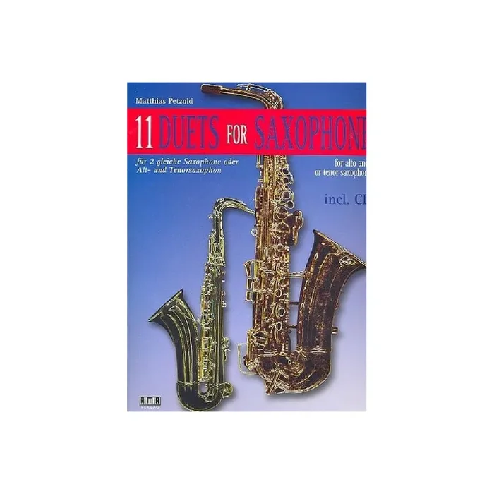 11 Duets (+CD) für 2 gleiche Saxophone oder
