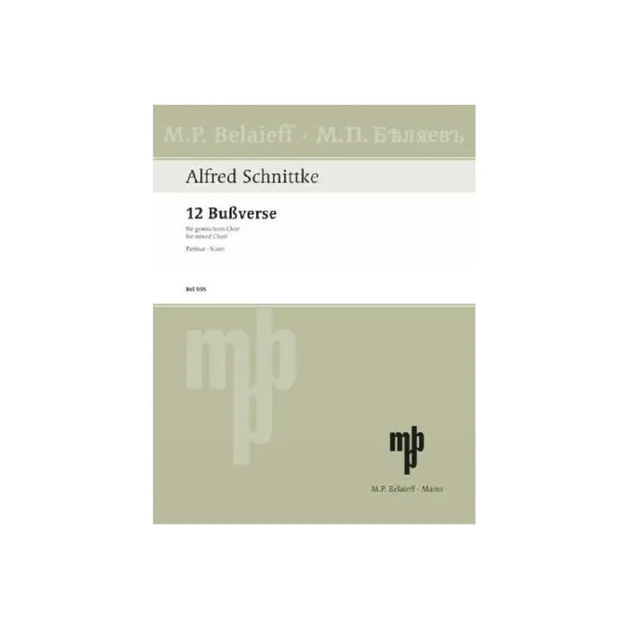 12 Bußverse für gem Chor