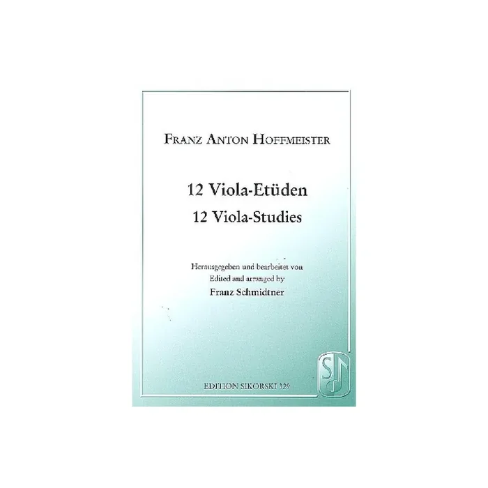 12 Etüden für Viola