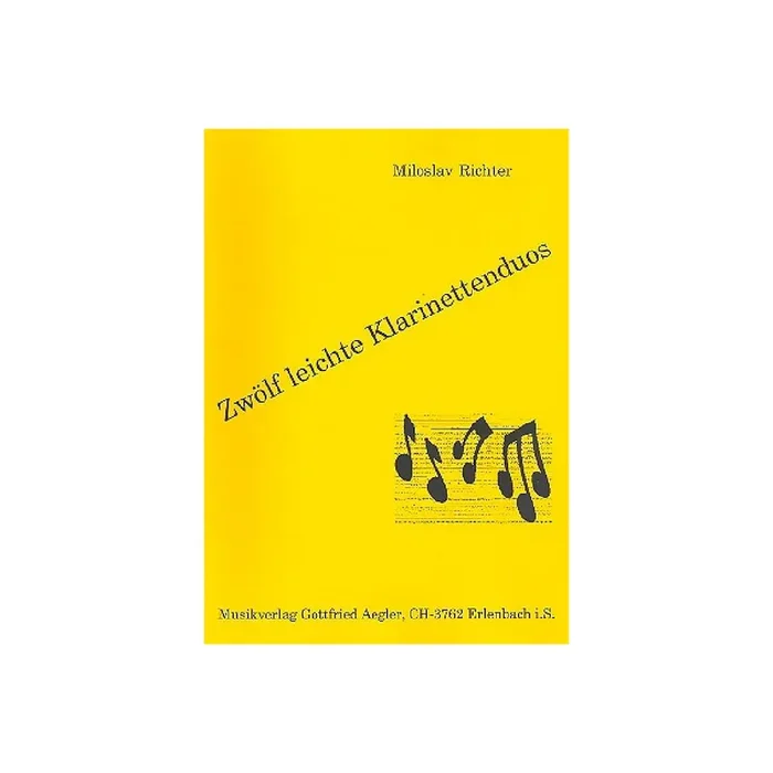 12 leichte Klarinettenduos
