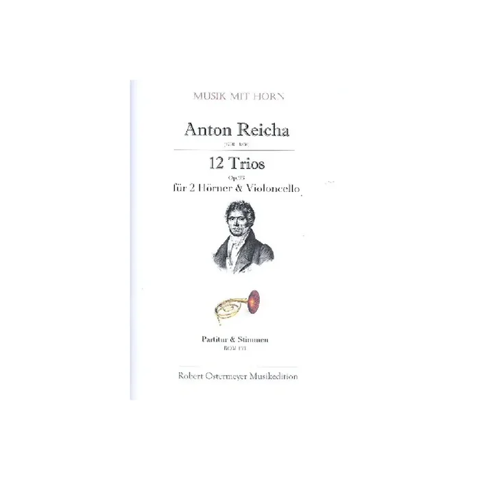 12 Trios op.93 für 2 Hörner und Violoncello