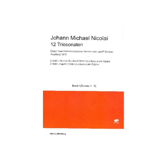 12 Triosonaten Band 1 (Nr.1-6)