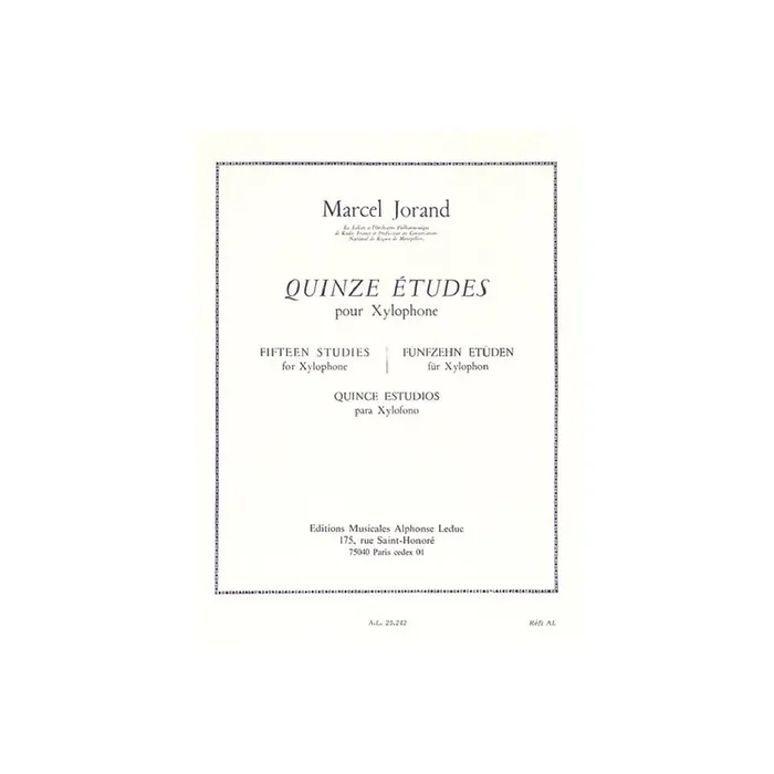 15 études pour xylophone