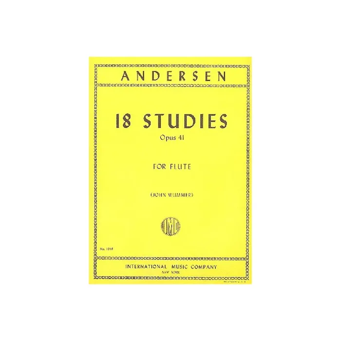18 Studies op.41 for flute solo