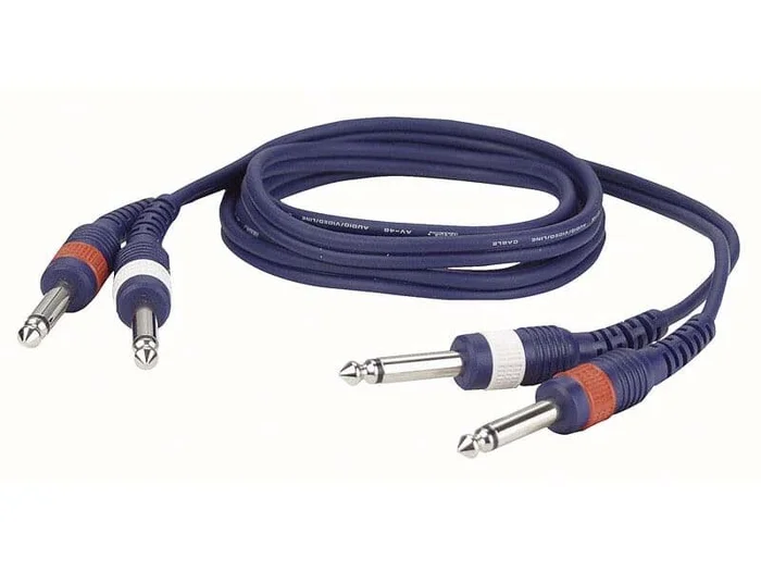 2 Mono Jack to 2 Mono Jack 150cm
