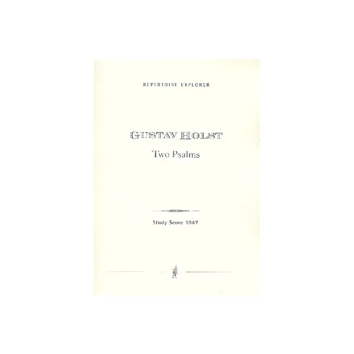 2 Psalms for mixed chorus, orchestra