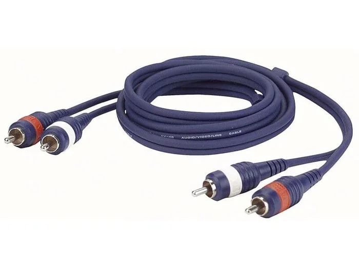 2 RCA connector to 2 RCA connector 3m