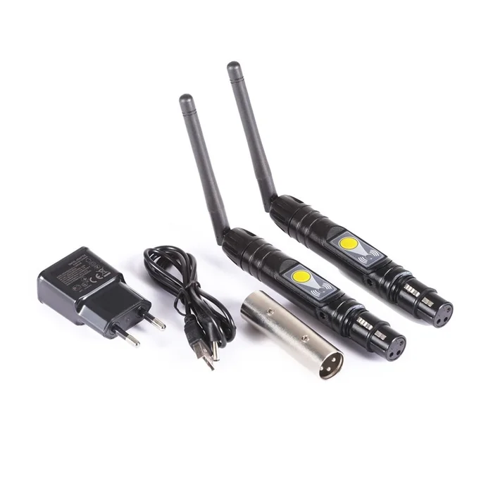 2x ETEC Wireless 2.4G Funk WLAN DMX Sender / Empfänger inkl. Adapter