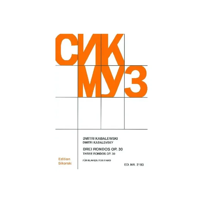 3 Rondos op.30 für Klavier