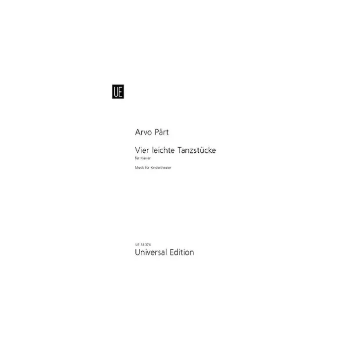 4 leichte Tanzstücke für Klavier