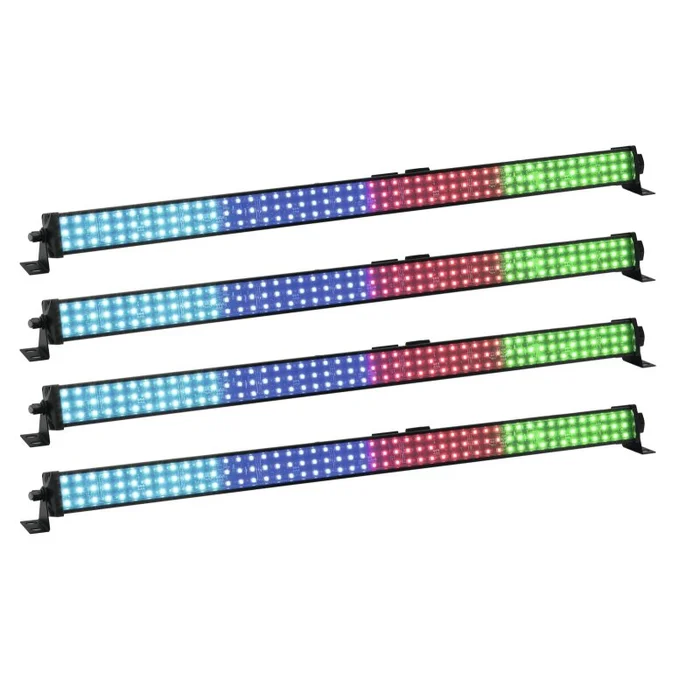 4er Set EUROLITE LED PIX-144 RGB Leiste / Pixel-Bar mit 144 SMD-LEDs
