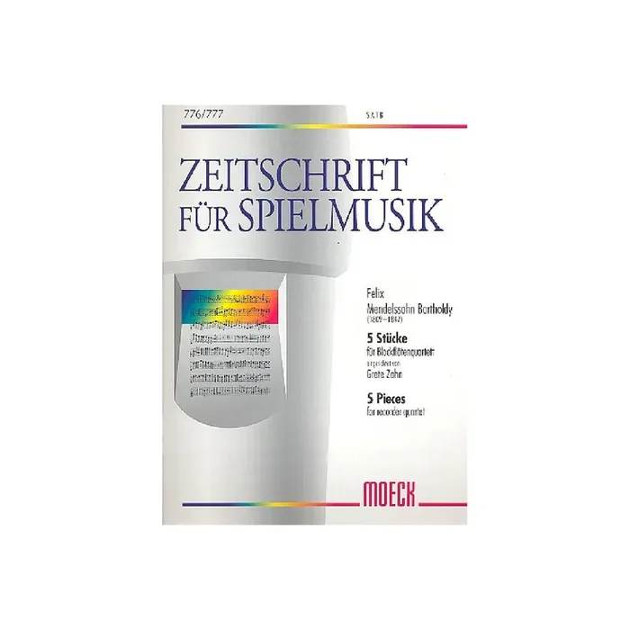 5 Stücke für 4 Blockflöten