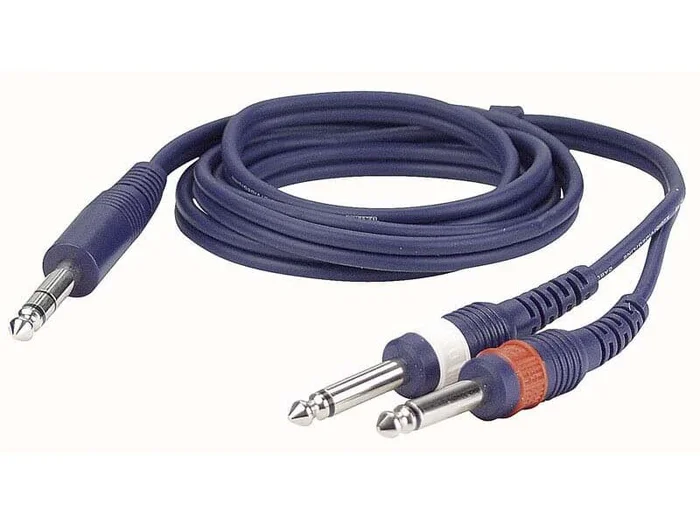 6,3mm Stereo Klinke auf 2x 6,3mm Mono Klinke, 1,5m