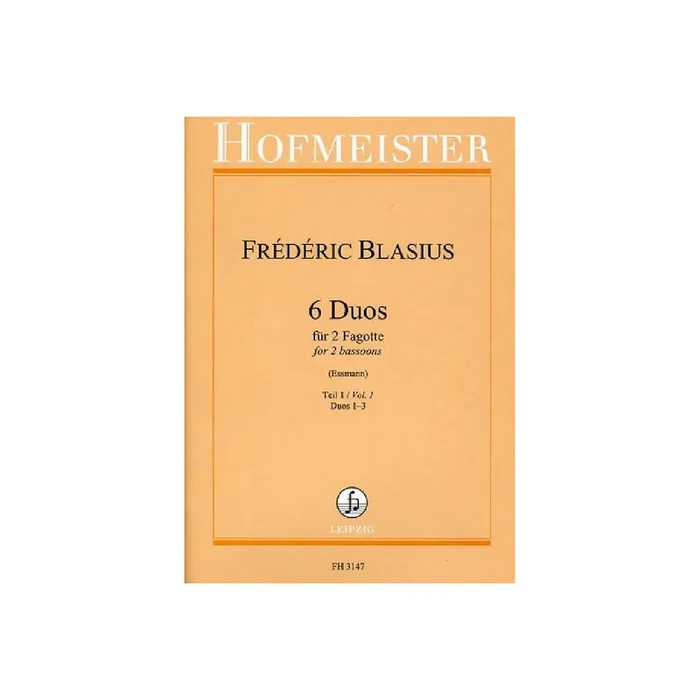 6 Duos Band 1 (Nr.1-3) für 2 Fagotte