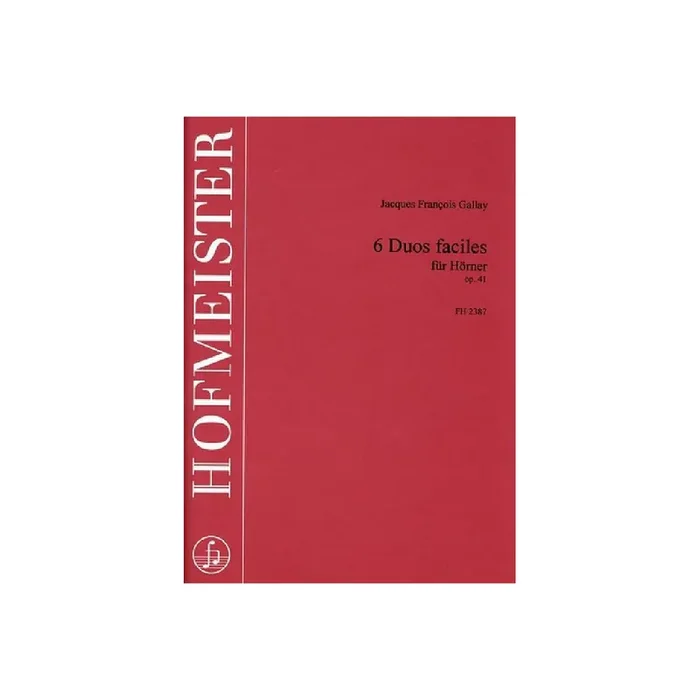 6 Duos faciles op.41 für 2 Hörner