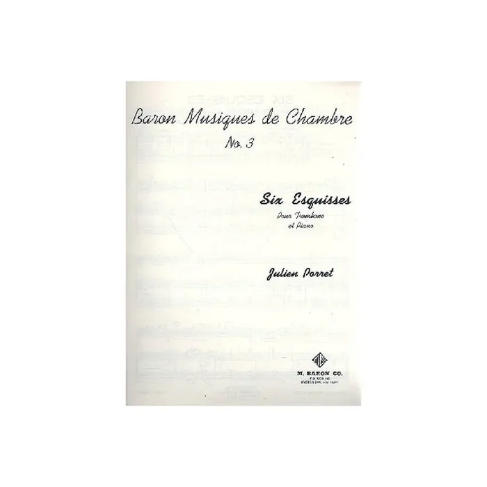 6 Esquisses for trombone and piano
