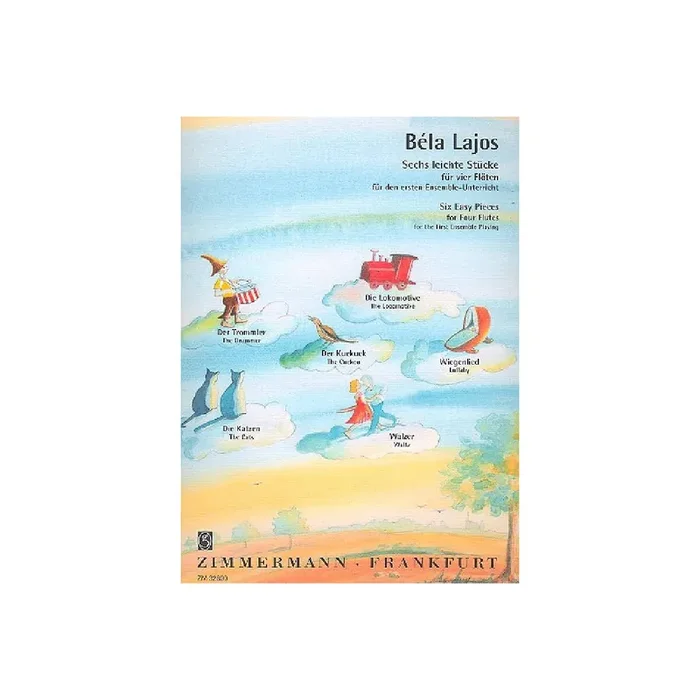6 leichte Stücke für 4 Flöten