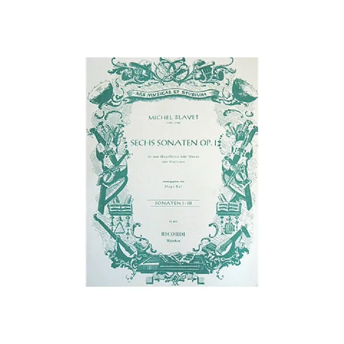 6 Sonaten Band 1 (Nr.1-3) für 2 Flöten