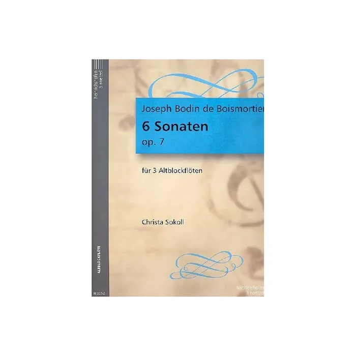 6 Sonaten op.7 für 3 Altblockflöten