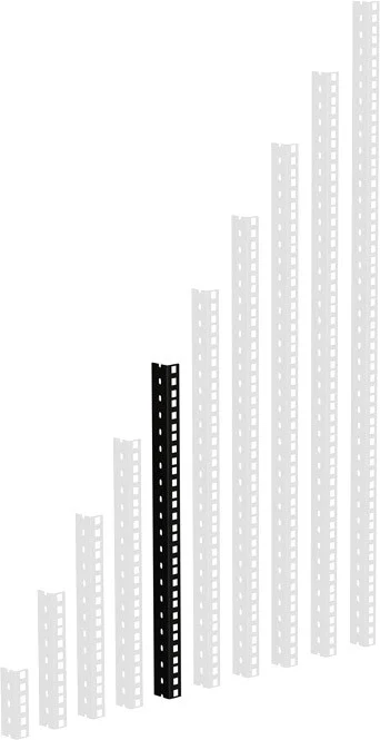 Adam Hall 19″ Parts 61535 B 10 HD Rackschiene schwarz 10 HE