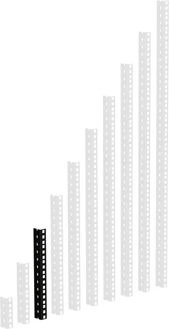 Adam Hall 19″ Parts 61535 B 6 HD Rackschiene schwarz 6 HE