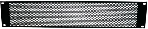 Adam Hall 19″ Parts 87222 VR 19″ U-Lüftungsblende 2 HE, Rundlochung