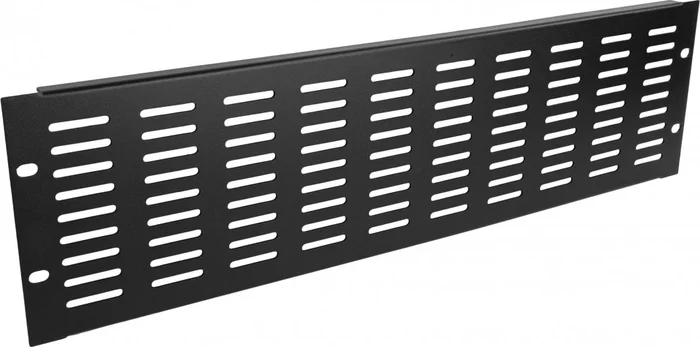 Adam Hall 19″ Parts 87223 VH – 19-Zoll-U-Lüftungsblende mit vertikalen Schlitzen, 3 HE