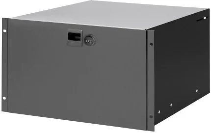 Adam Hall 19″ Parts 87406 CL Rackschublade 6 HE Stahl mit Zahlenschloss