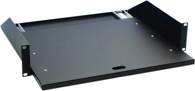 Adam Hall 19″ Parts 87555 19″ Rackwanne 2 HE mit Auszugsschienen