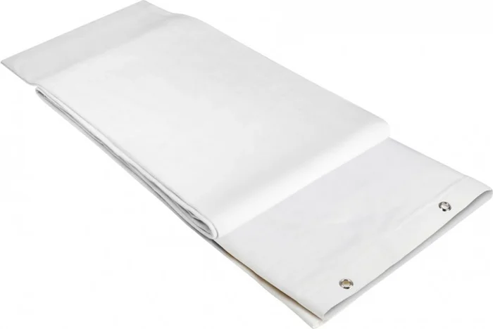 Adam Hall Accessories 0151 X 36 WH Dekomolton B1, gesäumt, 3 x 6 m, weiß