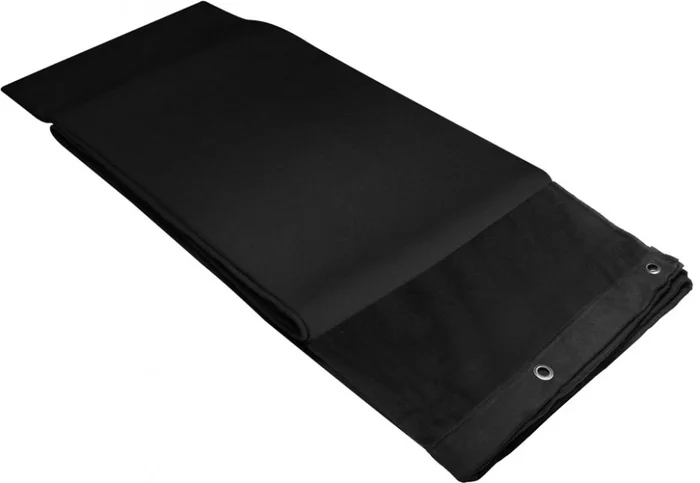 Adam Hall Accessories 0151 X 63 Dekomolton B1, gesäumt, 6 x 3 m, schwarz