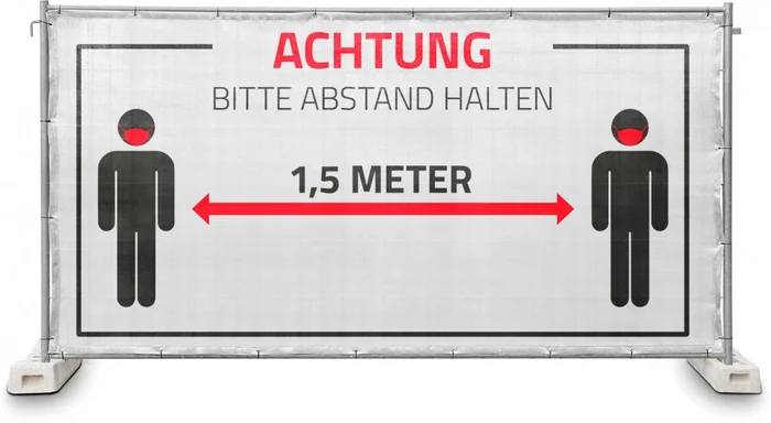 Adam Hall Accessories 0159 ABSTAND – Hinweisblende, Gaze Typ 800 1,76 x 3,41 m