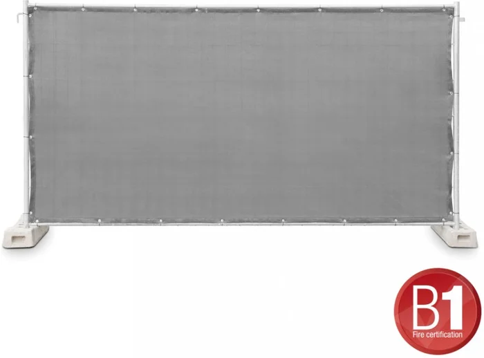 Adam Hall Accessories 0159XBAU2 Bauzaunblende Gaze Typ 800 1,76×3,41m grau