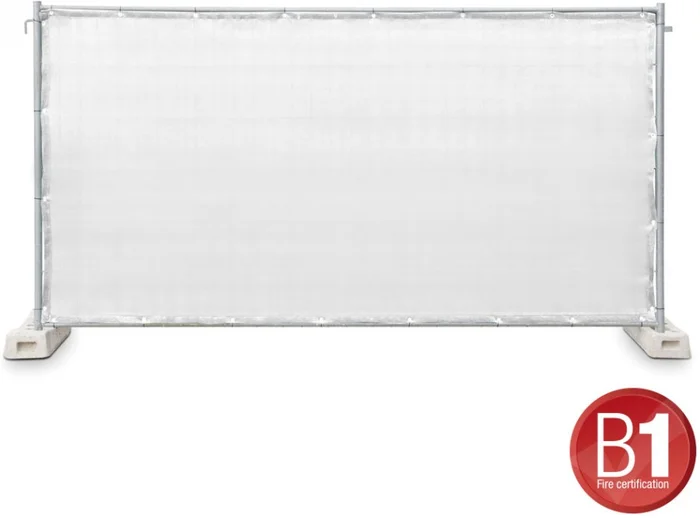Adam Hall Accessories 0159XBAU3 Bauzaunblende Gaze Typ 800 1,76×3,41m weiß