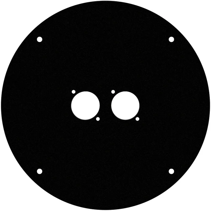 Adam Hall Cables 4 STAR CD 042 D2 – Frontplatte für K4CD042 mit 2 x D-Typ Loch