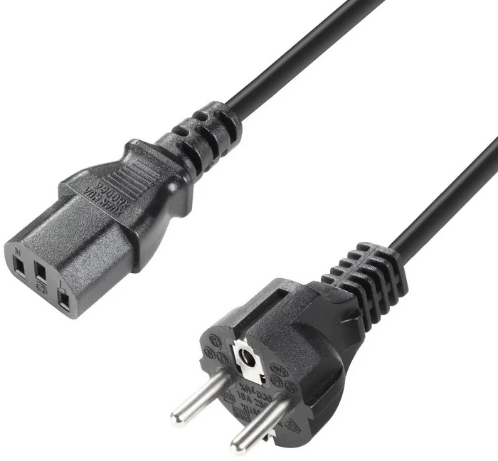 Adam Hall Cables 4 STAR PKD 0500 – Netzkabel | Adam Hall® IEC C13 x CEE 7/7 | 5 m