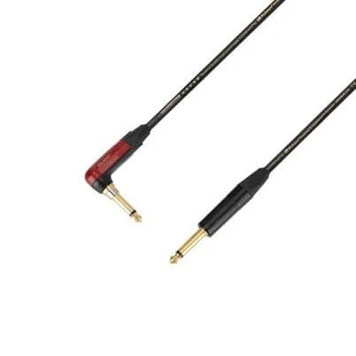 Adam Hall Cables 5 STAR IPR 0900 PALMER® CABLE SILENT – Instrumentenkabel – Palmer® & Neutrik silentPLUG® Winkelklinke x Klinke TS – 9 m