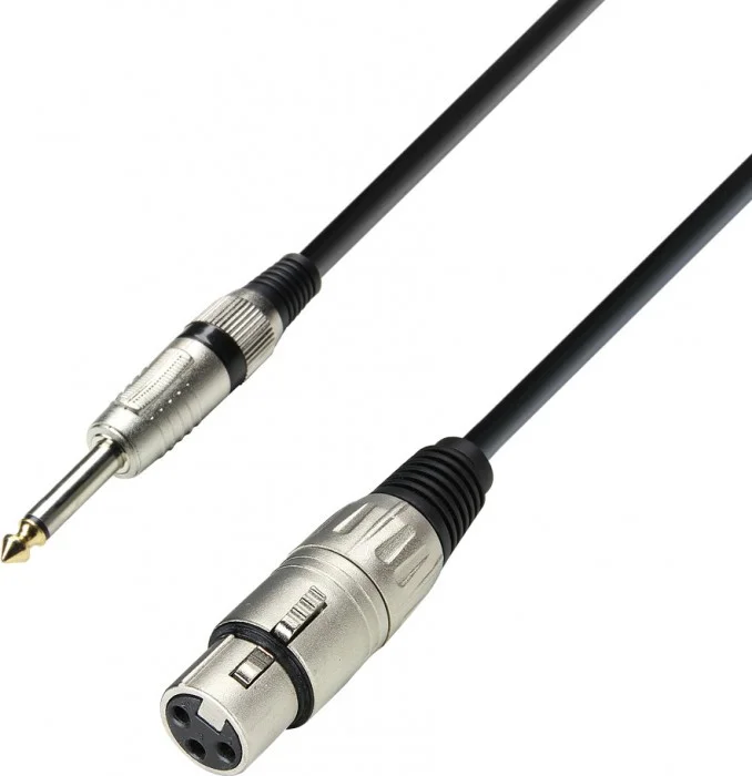 Adam Hall Cables K3 MFP 0100 Mikrofonkabel XLR female auf 6,3 mm Klinke mo