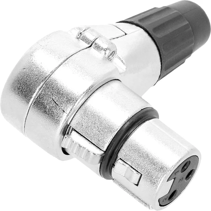 Adam Hall Connectors 4 STAR C XF3 A – XLR Stecker 3-Pol female gewinkelt