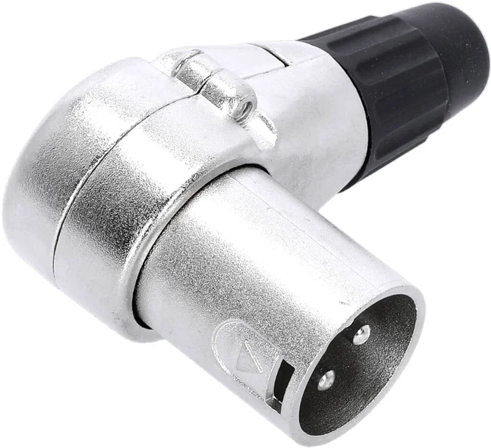 Adam Hall Connectors 4 STAR C XM3 A – XLR Stecker 3-Pol male gewinkelt
