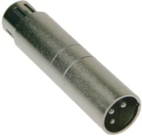 Adam Hall Connectors 7870 Adapter 3 Pol XLR male auf 5 Pol XLR female