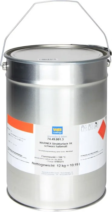 Adam Hall Hardware 13112 Strukturlack schwarz 12 kg Warnex