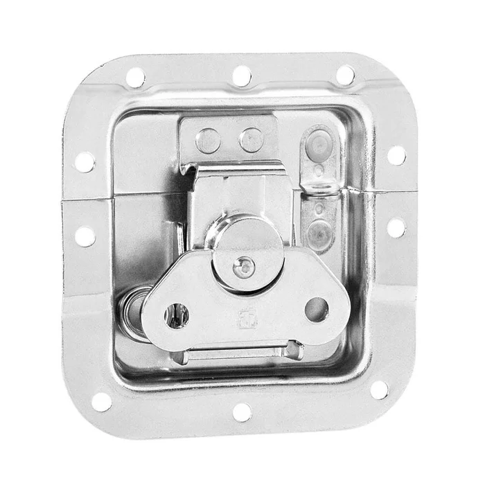 Adam Hall Hardware 17294 SP – Butterfly Verschluss mittel gefedert gekröpft 14 mm tief mit Öse