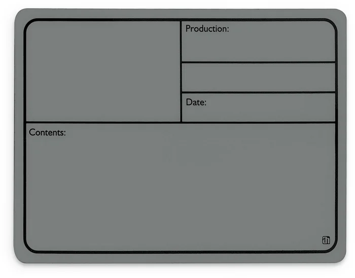 Adam Hall Hardware 88001 M GREY – Beschriftungsschild Kunststoff, magnetisch 177 x127 mm, grau