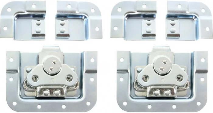 Adam Hall Hardware SPLIT-LID 2er Set Butterfly Verschluss kurz gekröpft 14