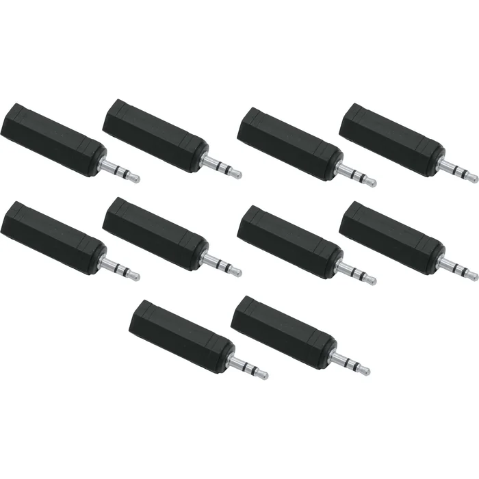 Adapter – 3,5mm Klinkenstecker auf 6,3mm Klinkenbuchse -10er Pack