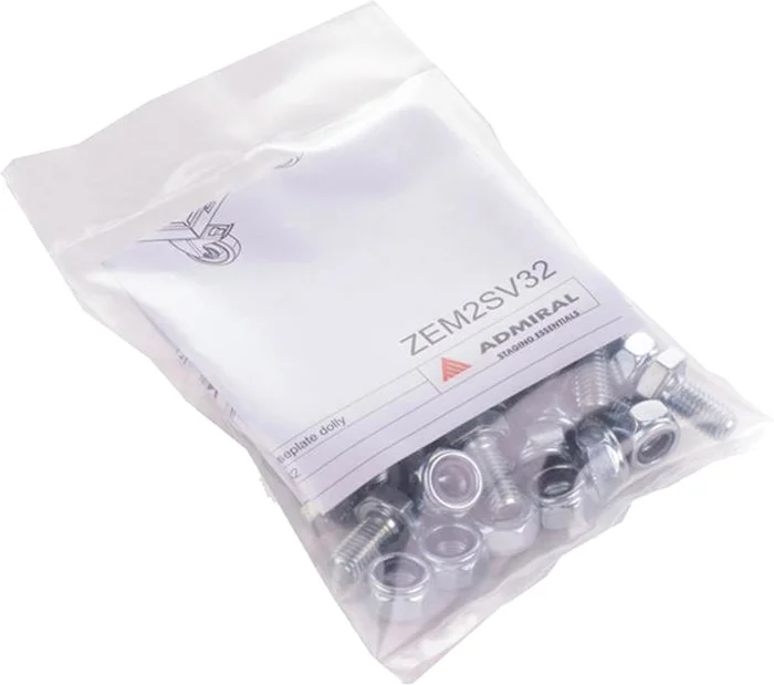 Admiral Schraubensatz für Grundplattenwagen (Lenkrolle 160mm)