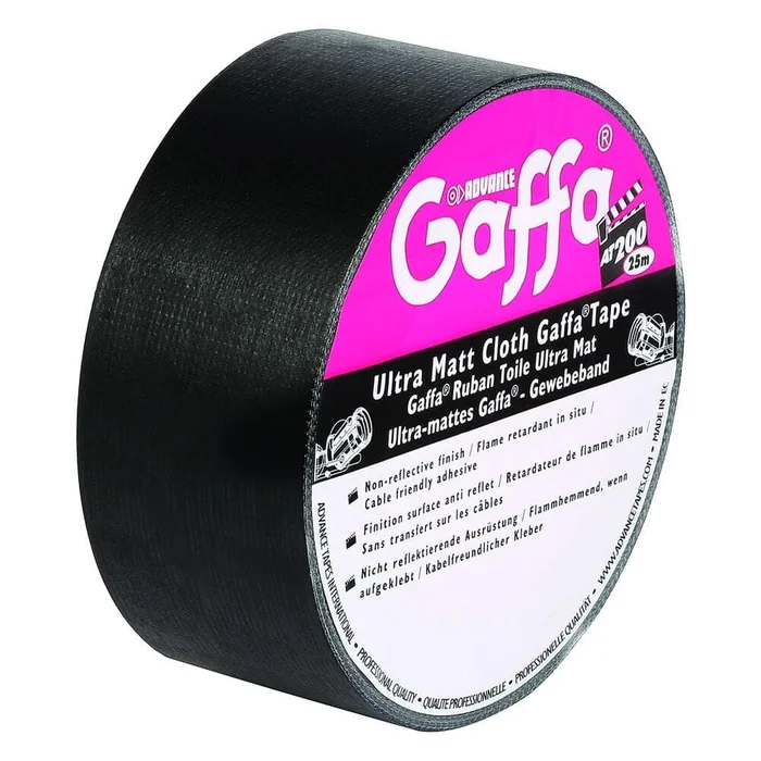 Advance Tapes 5805 BLK – Gaffa Klebeband matt schwarz 50mm x 50m