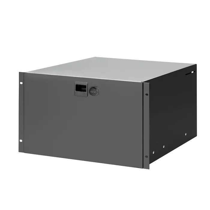 ah 19″ Parts 87406 CL – Rackschublade 6 HE Stahl mit eingebauten Zahlenschloss